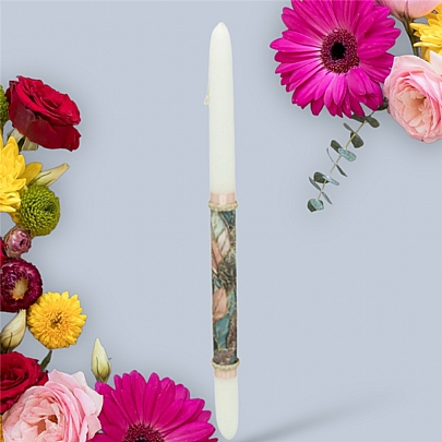 Προϊόν: Λαμπάδα με φύλλα glitter LA26637 glitter Λαμπάδα με φύλλα glitter LA26637 glitter