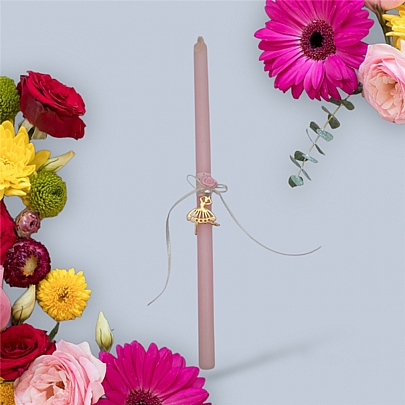 Προϊόν: Λαμπάδα με χρυσή μπαλαρίνα LA1205 Μπαλαρίνα Λαμπάδα με χρυσή μπαλαρίνα LA1205 Μπαλαρίνα