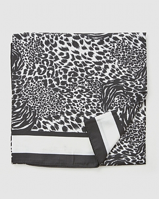 Φουλάρι-Εσάρπα Verde 03-2552 Animal Print Black