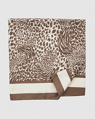 Φουλάρι-Εσάρπα Verde 03-2552 Animal Print Beige