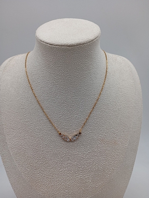 Προϊόν: Κολιέ ατσάλινο χρυσό φτερά αγγέλου 1202 Gold Κολιέ ατσάλινο χρυσό φτερά αγγέλου 1202 Gold