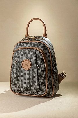 Fragola Γυναικεία Τσάντα Πλάτης FE237-fh-black-brown