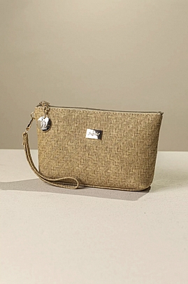 Fragola- Πορτοφόλι – Νεσεσέρ χειρός με αποσπώμενη χειρολαβή PC014STRW-dark-beige-straw<br />