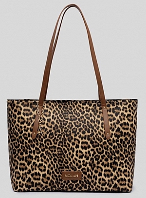 Nolah Γυναικεία Τσάντα Ώμου Zuma Brown Leopard