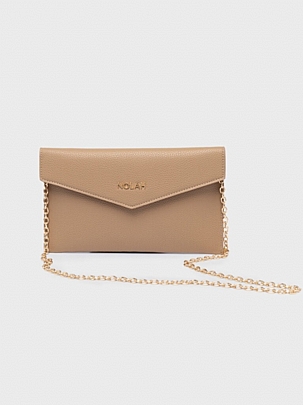 Nolah Γυναικεία Τσάντα ώμου/χιαστί Aggelina Beige