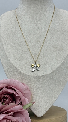 Προϊόν: Κολιέ ατσάλινο φιόγκος 1247 Gold Κολιέ ατσάλινο φιόγκος 1247 Gold