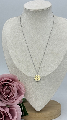 Προϊόν: Κολιέ ατσάλινο Κωνσταντινάτο με στρας 1250 Silver Κολιέ ατσάλινο Κωνσταντινάτο με στρας 1250 Silver