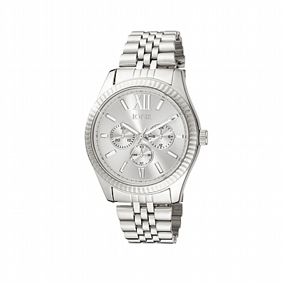 Loisir Ρολόι Speedway με ατσάλινο μπρασελέ και ασημί καντράν