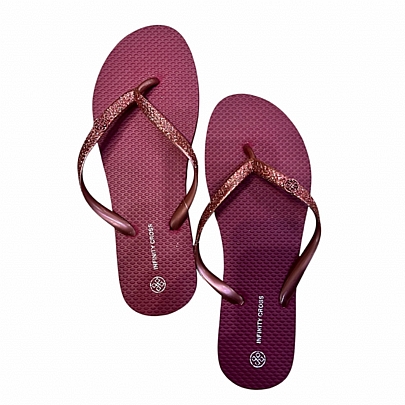 Ocean Addicts Γυναικείες Σαγιονάρες Με Στρας 10116 Magenda