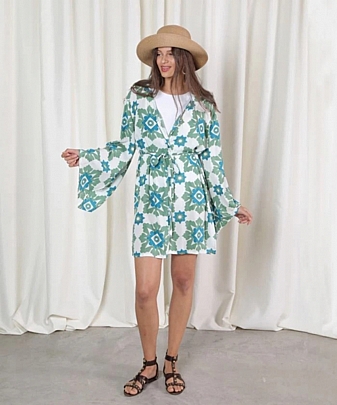 Achilleas Accessories Γυναικείο Κιμονό 60000707 Green