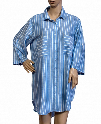 Γυναικεία τουνίκ πουκαμίσα 353027 Blue