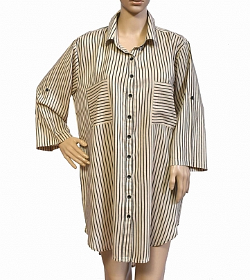 Γυναικεία τουνίκ πουκαμίσα 353068 Beige