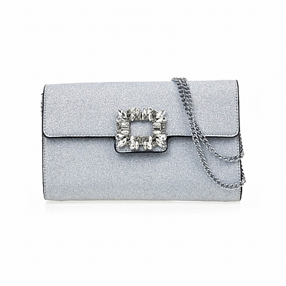 Verde Γυναικείο Τσαντάκι Βραδινό 01-1800 Silver