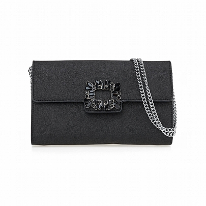 Verde Γυναικείο Τσαντάκι Βραδινό 01-1800 Black