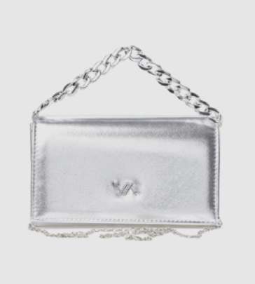 Verde Γυναικείο Τσαντάκι Βραδινό 01-2149 Silver