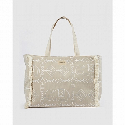Verde Γυναικεία Τσάντα θαλάσσης 14-0463 Beige