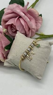Προϊόν: Βραχιόλι Stainless Steel Charms, πεταλούδες και στρας 36911 Βραχιόλι Stainless Steel Charms, πεταλούδες και στρας 36911