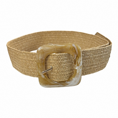 Ζώνη Ψάθινη P-24043 beige