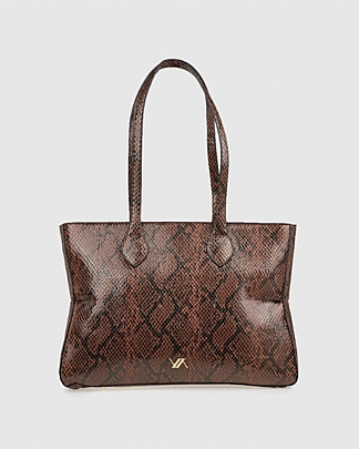Verde Γυναικεία Τσάντα Ώμου 16-8239 Animal Print Brown