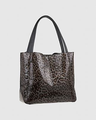 Verde Γυναικεία Τσάντα Ώμου 16-8068 Animal Print Taupe