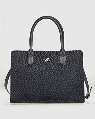 Verde Γυναικεία Τσάντα Χειρός 16-8262 Animal Print Black