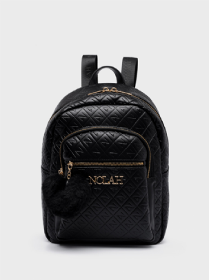 Nolah Γυναικεία Τσάντα Πλάτης Lion Black Light Gold<br /><br /><br /><br /><br />