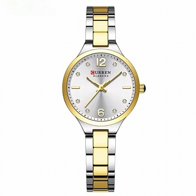 Curren Γυναικείο ρολόι 9105 Silver Gold