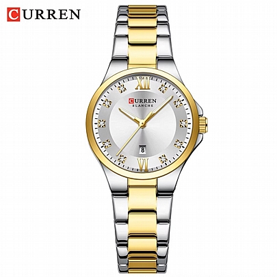 Curren Γυναικείο ρολόι 9107 Silver Gold