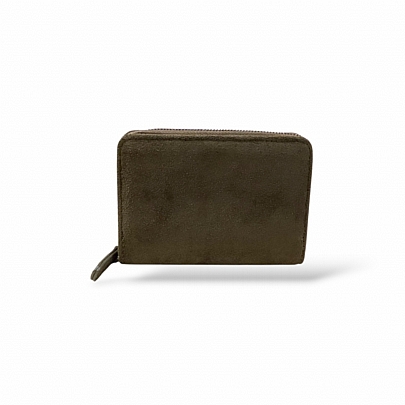 Πορτοφόλι με suede υφή R-7002-40 GREEN
