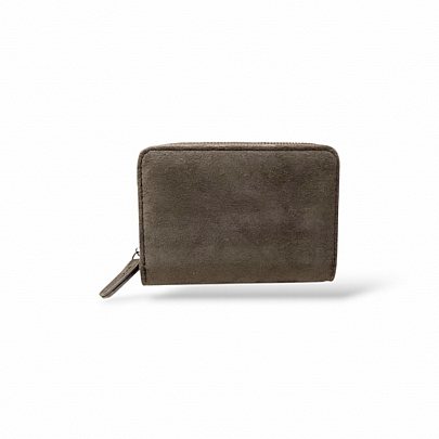 Πορτοφόλι με suede υφή R-7002-40 MUD