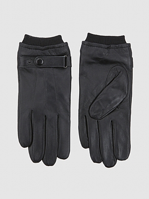 Verde Αντρικά δερμάτινα Γάντια 20-0048 Black
