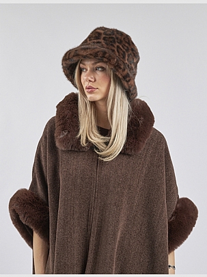 Προϊόν: Verde Γυναικείο Καπέλο 05-0914 Animal Print Brown Verde Γυναικείο Καπέλο 05-0914 Animal Print Brown