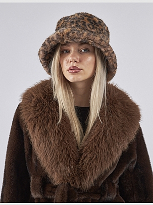 Προϊόν: Verde Γυναικείο Καπέλο 05-0914 Animal Print Taupe Verde Γυναικείο Καπέλο 05-0914 Animal Print Taupe