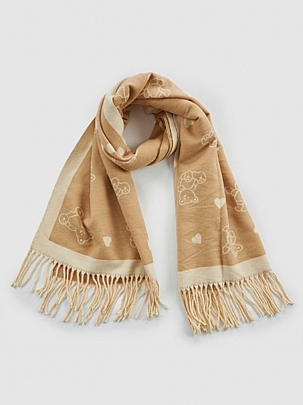 Verde Γυναικείο Κασκόλ/Εσάρπα 06-1104 Beige