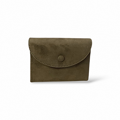 Γυναικείο Πορτοφόλι με suede υφή W2029-40 D.Green