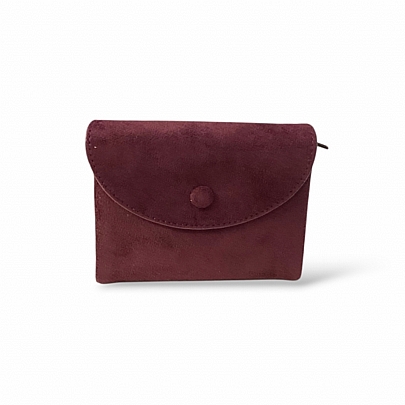 Γυναικείο Πορτοφόλι με suede υφή W2029-40 Wine