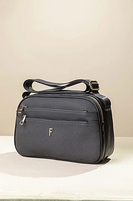 Fragola Γυναικεία τσάντα Χιαστί/ώμου FH740-black-fishbone
