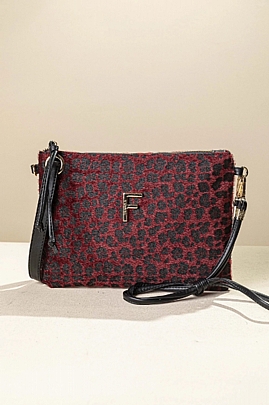 Fragola Γυναικεία τσαντάκι Χιαστί/Χειρός PC32-bordo-leopard