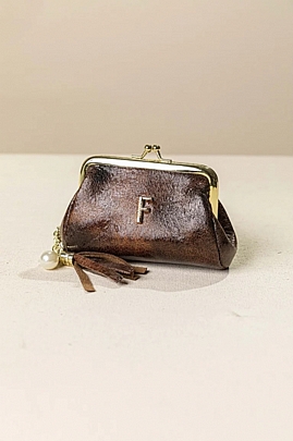 Fragola Μικρο Πορτοφόλι κερμάτων PC05-26CL-dark-brown-clouds