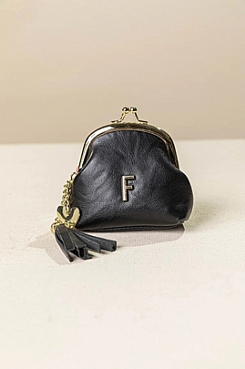 Fragola Μικρο Πορτοφόλι κερμάτων PC08-26V-black-vintage