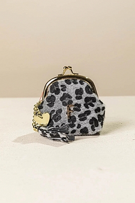 Fragola Μικρο Πορτοφόλι κερμάτων PC08-26AN-black-leopard