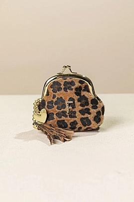 Fragola Μικρο Πορτοφόλι κερμάτων PC08-26AN-camel-leopard