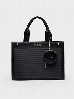 Nolah Τσάντα Χιαστί Ώμου Tote Black Light Gold<br /><br /><br /><br /><br /><br />