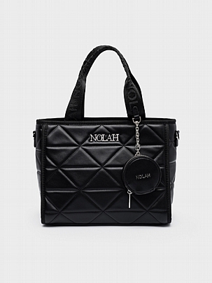 Nolah Τσάντα Χιαστί Ώμου Ryder Medium Black Silver