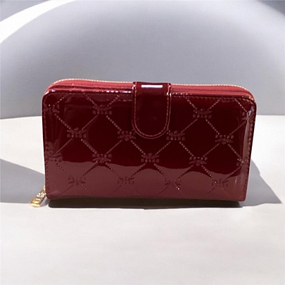 ESLEE Γυναικείο Πορτοφόλι Λουστρίν F6395 Dark Red