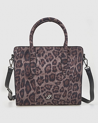 Verde Γυναικεία Τσάντα Χειρός 16-8296 Animal Print Black