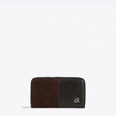 AXEL Πορτοφόλι Με Συνδυασμο Σουέτ Υφής 1101-2013 BROWN