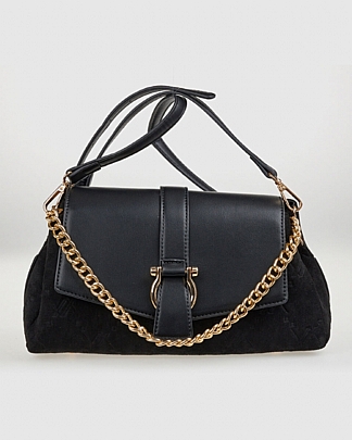 Verde Γυναικεία Τσάντα Χιαστί 16-8261 Black