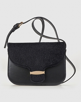 Verde Γυναικεία Τσάντα Χιαστί 16-8294 Black