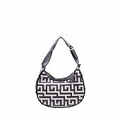 Γυναικεία Τσάντα Ώμου Μαίανδρος Ari Gorgio 2304-04 Black-White : 1